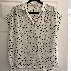 LOFT Dot Print Blouse